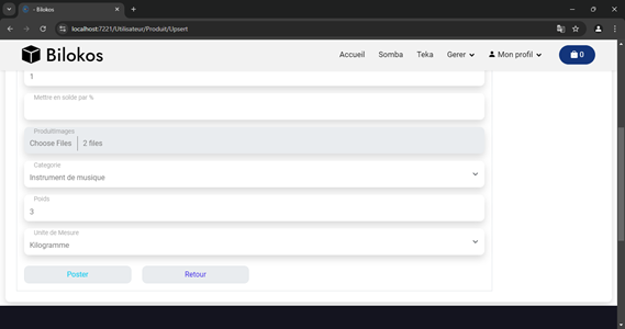Poster un article à vendre